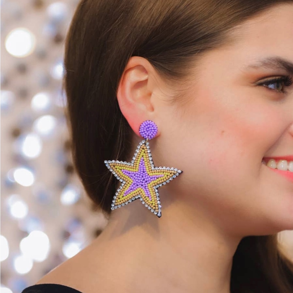 Starfish Beaded Earrings
